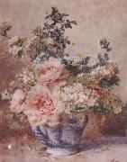 Apple Blossoms with Peonies F.Rivoire